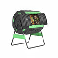 Composteur rotatif 200 L double compartiment sans BPA – Vert